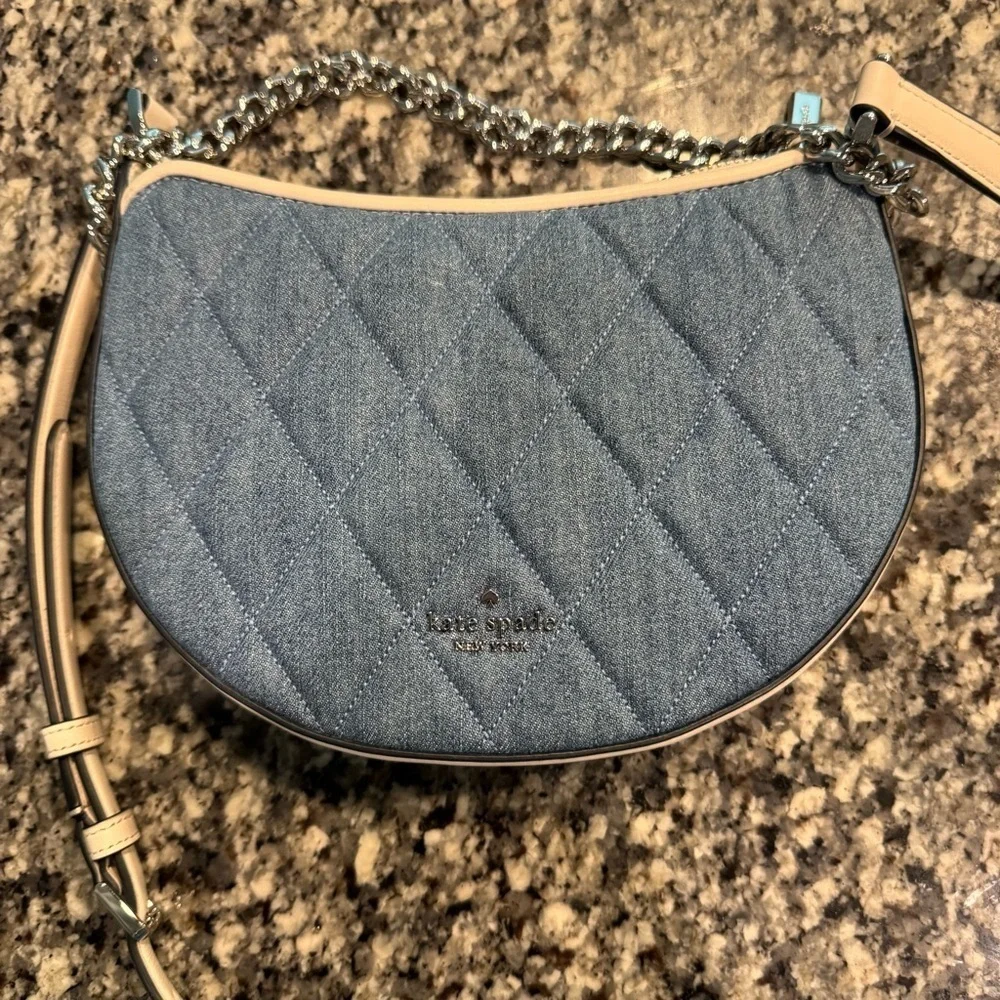Kate Spade Carey Denim Zip Top Crossbody